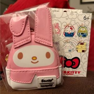 Sanrio My Melody Pink and White Mini Backpack Coin Purse